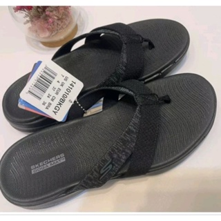 Skechers 女士 On-The-GO GOwalk 6 涼鞋 - 141010-BKGY