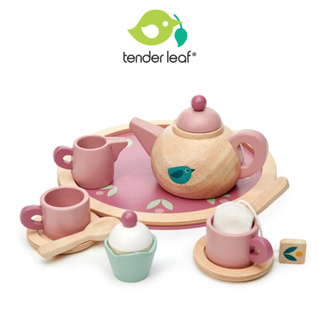 美國【Tender Leaf】英倫玫瑰午茶組 木質玩具 木製玩具 兒童玩具 扮家家酒玩具 ｜翔盛國際baby888