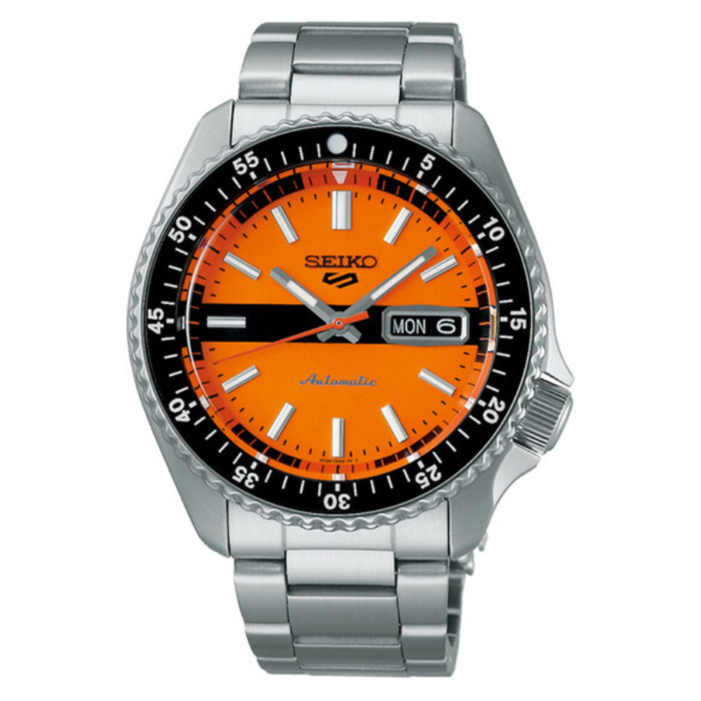 SEIKO 精工5號 Sports(4R36-13V0L/SRPK11K1)SKX 現代詮釋版復刻機械錶-橘SK028