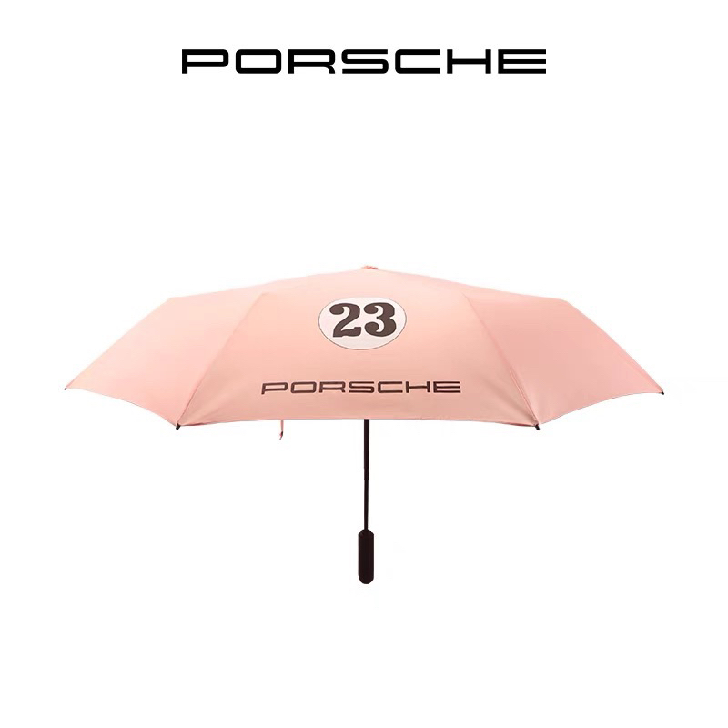 （保時捷交車禮）PORSCHE  23 折疊傘 粉紅傘 陽傘 抗Uv雨傘