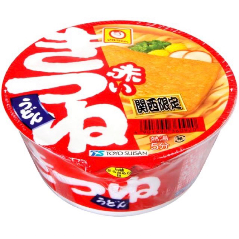 最低價「即期良品」日本東洋水產紅色豆皮烏龍麵 (96g)