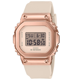 CASIO 卡西歐 G-SHOCK WOMEN 玫瑰金錶殼 金屬時尚手錶 GM-S5600PG-4