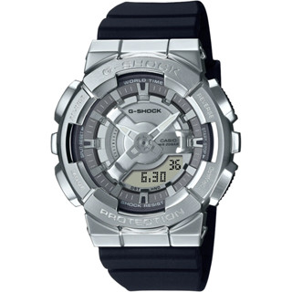 CASIO 卡西歐 G-SHOCK 金屬時尚 雙顯電子錶 GM-S110-1A