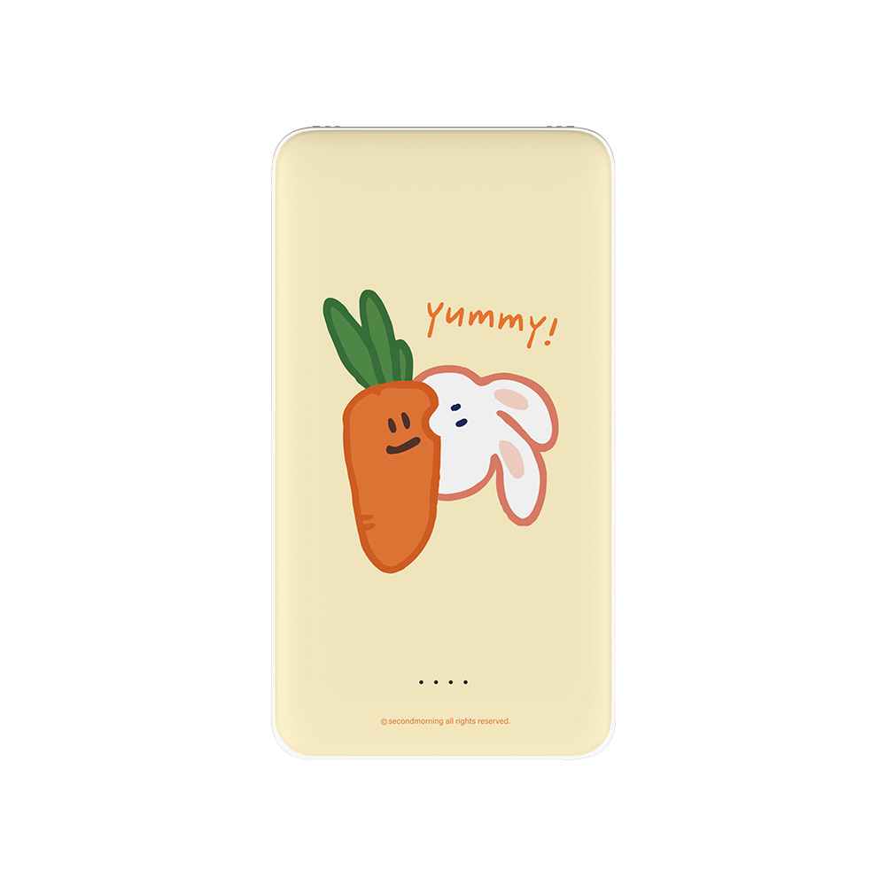 【TOYSELECT】Second Morning蘿蔔與兔子雙線快充10000mAh行動電源