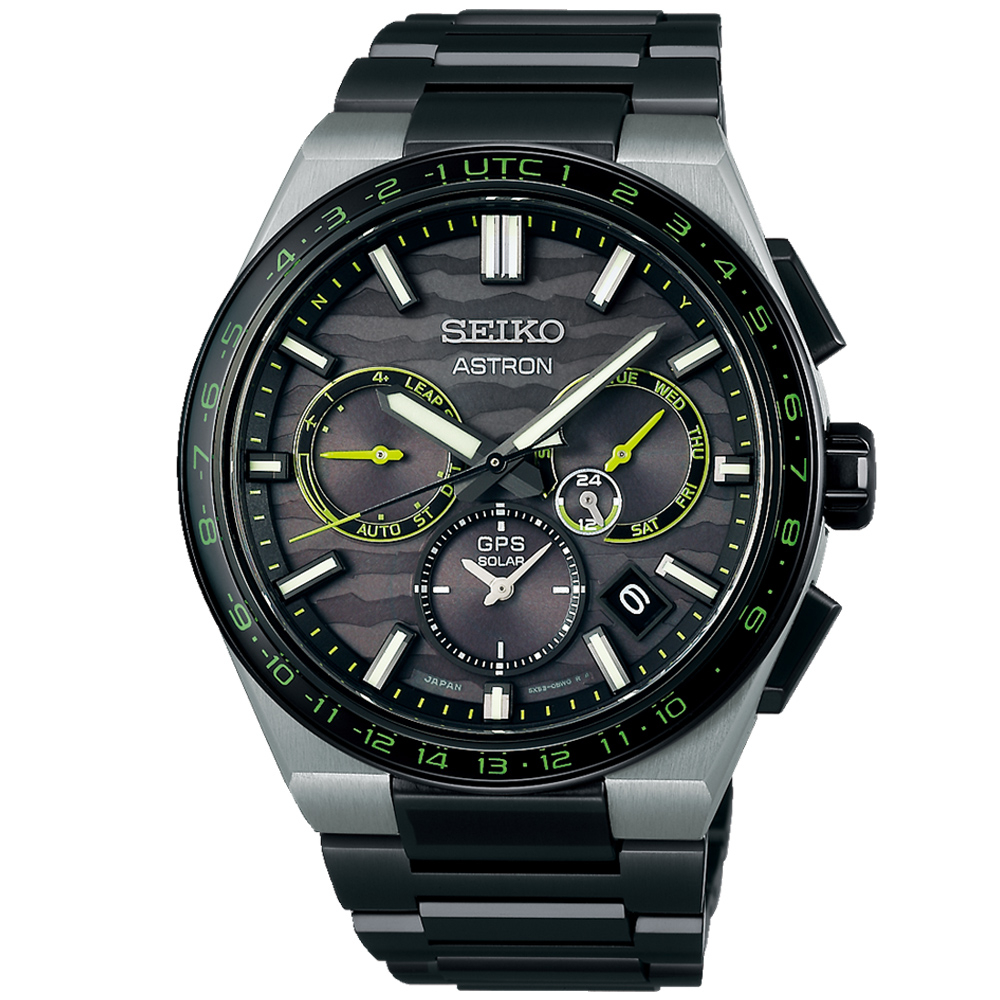 SEIKO 精工 ASTRON 限量版 GPS衛星對時太陽能腕錶 (SSH139J1/5X53-0CE0G) SK042