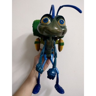 1998年迪士尼皮克斯電影-蟲蟲危機【A Bug's Life】飛力 Flik（手腳關節可動）模型塑膠玩偶