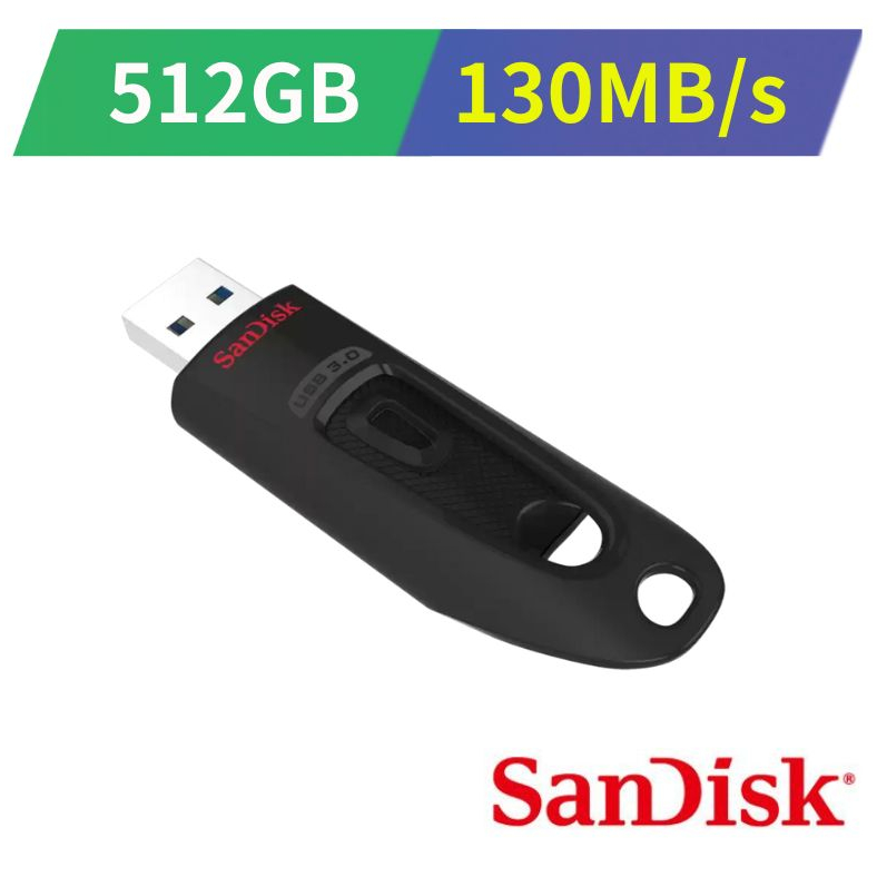 SanDisk Ultra CZ48 512G USB3.0 隨身碟 (130MB/s)