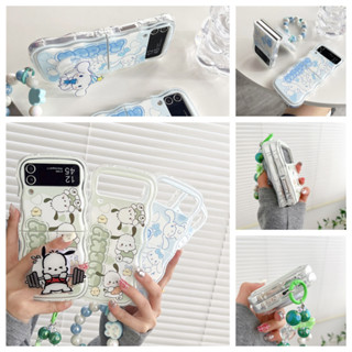 帕恰狗 玉桂狗 三星Galaxy Z Flip3 4 5 摺疊手機殼 波浪軟殼 Samsung Zflip6 防摔手機殼