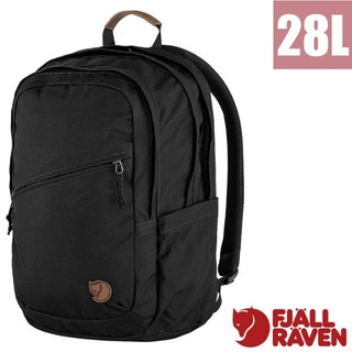 【瑞典 Fjallraven】小狐狸 多功能運動休閒後背包 Räven 28L 電腦背包/15吋筆電 黑 23345