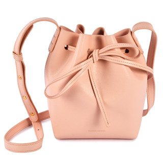 Mansur Gavriel Saffiano防刮皮革Mini Mini斜揹包 水桶包(花朵粉)690001-1