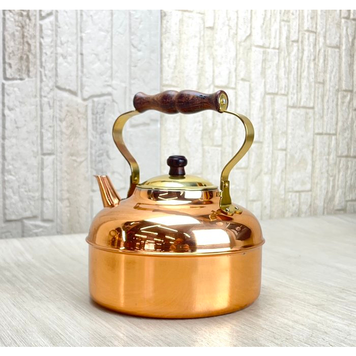 日本帶回 新光金属 銅製水壺 COPPER 100 HOME WARE 銅壺 茶壺