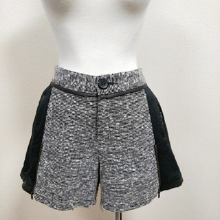 192-二手HOGO COLOR短褲拼接鈕扣拉鏈有口袋