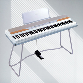 專業鍵盤大廠 KORG 稀有白色 可攜式電鋼琴 SP-250 標準88鍵 演奏級平台鋼琴音色質感與RH3漸進式擊槌觸鍵感