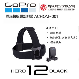 【eYe攝影】現貨 原廠 GOPRO HERO 9 10 11 12 快拆頭部綁帶 ACHOM-001 頭戴式 頭帶