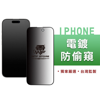 WTF頂級保護貼 2.5D 防窺 防偷窺 保護貼 iPhone 15 14 13 12 11 Pro Max 玻璃貼