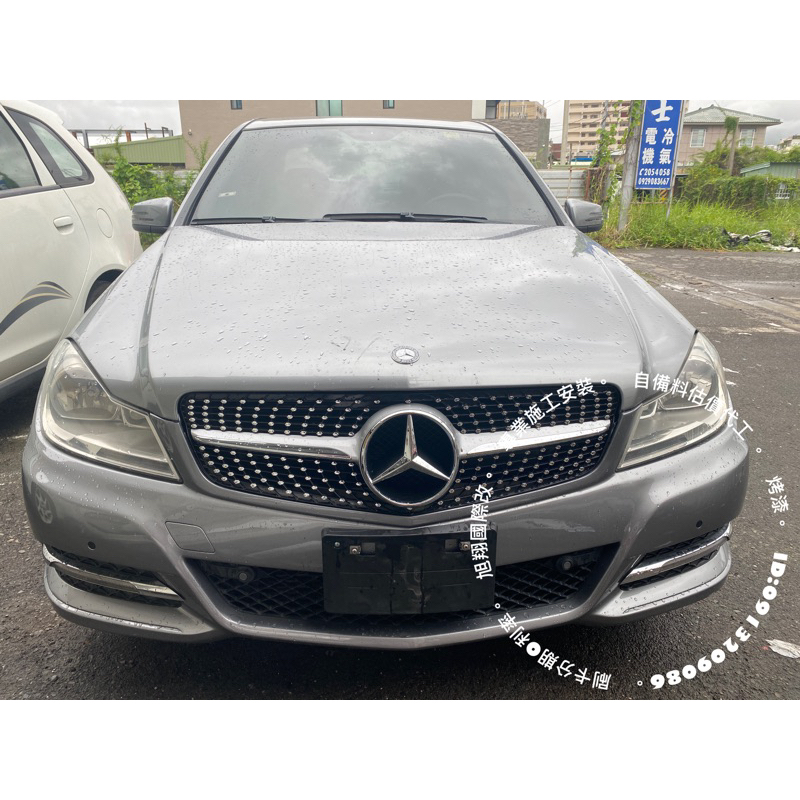 BENZ W204 c250 NEW STYLE引擎蓋平標空力套件2008-2012