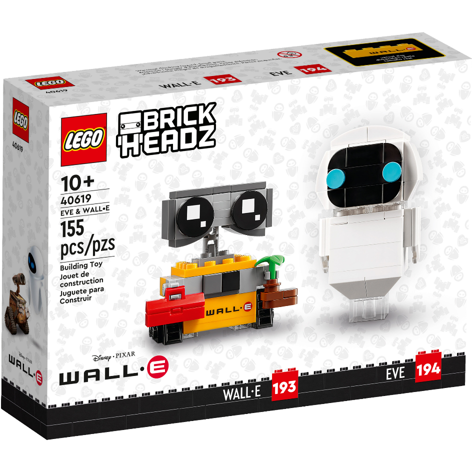 &lt;全新&gt; LEGO 大頭 BrickHeadz 伊芙與瓦力 EVE &amp; WALL•E 40619 &lt;全新&gt;