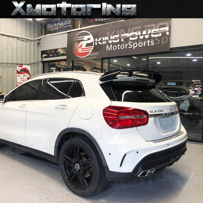 XM碳纖維精品 BENZ X156 W156 GLA 大尾翼 亮黑色 AMG GLA200 GLA250 歡迎聊聊