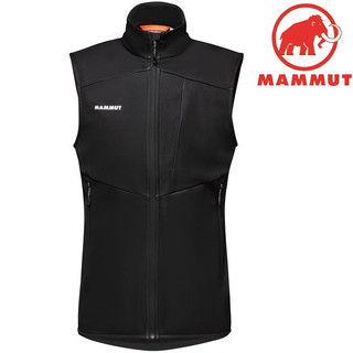 Mammut 長毛象 Ultimate VII SO Vest 男款 經典抗風軟殼背心 1011-01830 0001黑