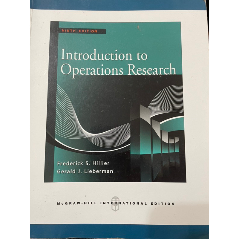 Introduction to Operations Research 9/e 資管系 管理學院 用書