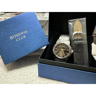 BOSSWAY極致先鋒多功能機械鑽錶 自動上鍊機械錶（附皮質錶帶）機械錶 手錶