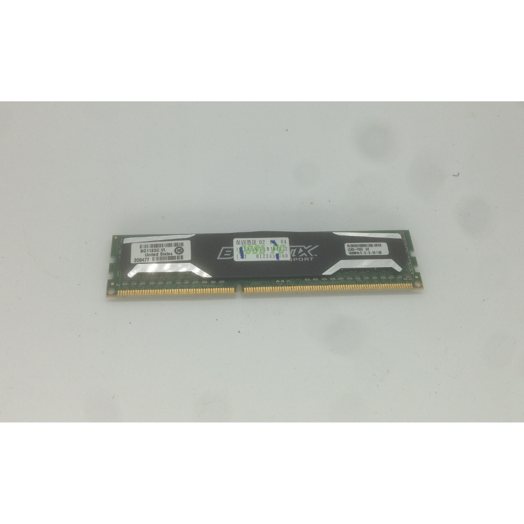 DDR3 8G 雙面 記憶體 Crucial 美光 含散熱片