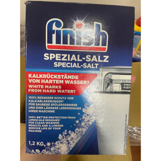 Finish 亮碟 鹽 洗碗機專用軟化鹽 1.2(盒裝) 洗碗機清潔劑 洗碗粉 光潔劑 洗碗錠