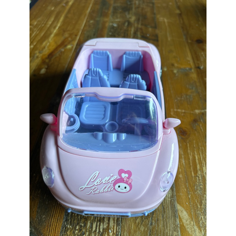 迷你家家酒玩具粉色可愛跑車