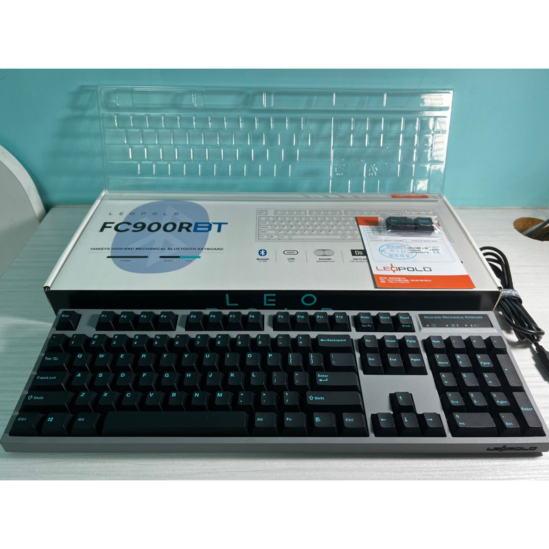 極新 Leopold FC900RBT PD 黑青 紅軸 英刻 無線藍牙鍵盤