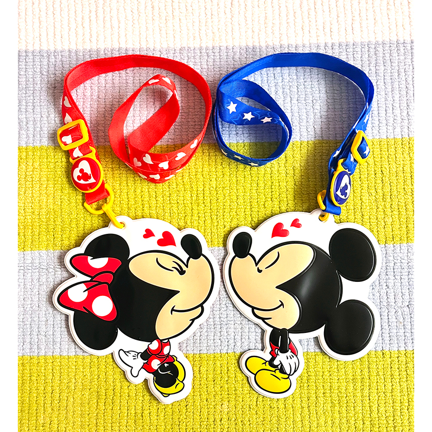 日本迪士尼樂園購入🎈米奇、米妮識別證套、證件夾套、票卡夾、頸掛繩🎈