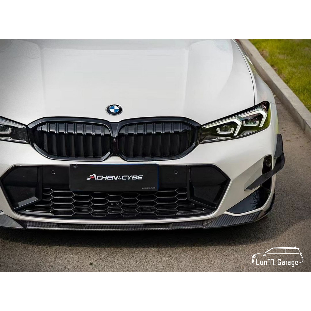 Lun77. - BMW G20 G21 LCI AchenCybe 乾式碳纖維 前下擾流 前下巴套件 風刀 定風翼改裝
