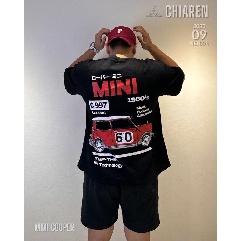 【CHIAREN】🇰🇷韓國Kirin-Mini cooper997短T 短袖 寬鬆 重磅 T恤 現貨