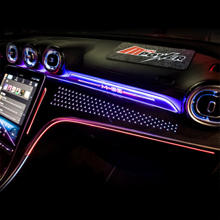 賓士 C級 W206 S206 GLC W253 X253 副駕主動式幻彩流水氣氛燈 多種控制方式控制顏色與效果模式