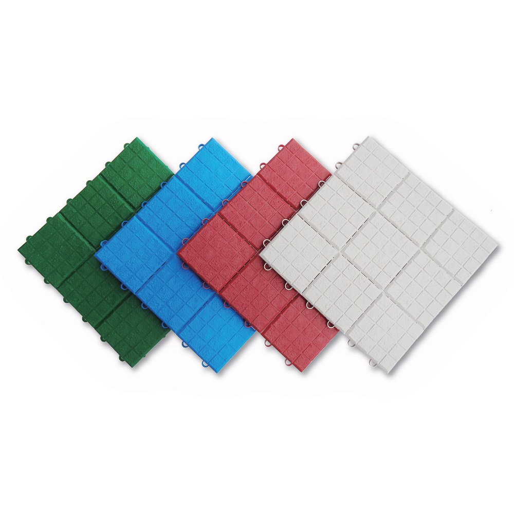 【出清】九格紋組合墊4片組 超商取貨 卡扣式塑膠組合地墊 Plastic Mat