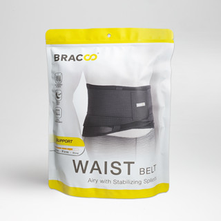 BRACOO奔酷-高透氣輕量支撐護腰BP60 (S/M/L) 護腰 護具 腰部支撐 運動 健身