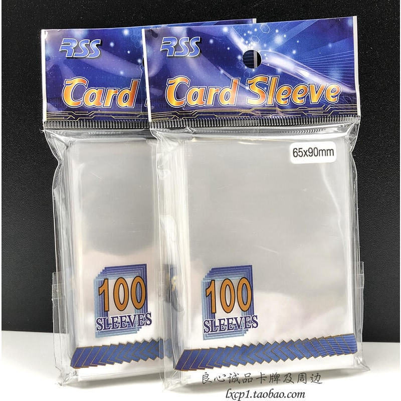 [現貨][鬧鬧小鋪][卡套/牌套] RSS 台灣製 雙面透明 薄型 TCG卡牌保護套 內層 第1層 無封口 1包100入