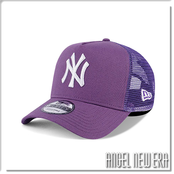 【ANGEL NEW ERA】NEW ERA MLB NY 紐約 洋基 紫色 網帽 9FORTY 卡車帽 潮流 街頭