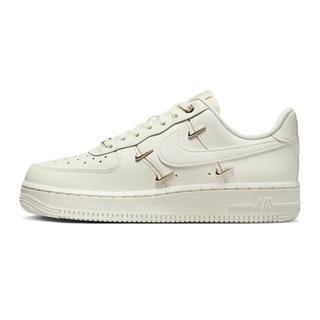 Nike Air Force 1 W Metallic Gold 米色 小金勾 女鞋 FV3654-111