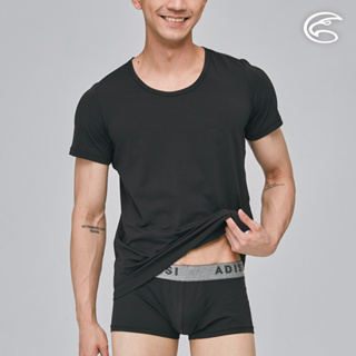 ADISI 男Tactel Pro短袖快乾排汗圓領內衣AL2311078 (S-2XL) 黑色｜防曬 抗UV 透氣 快乾