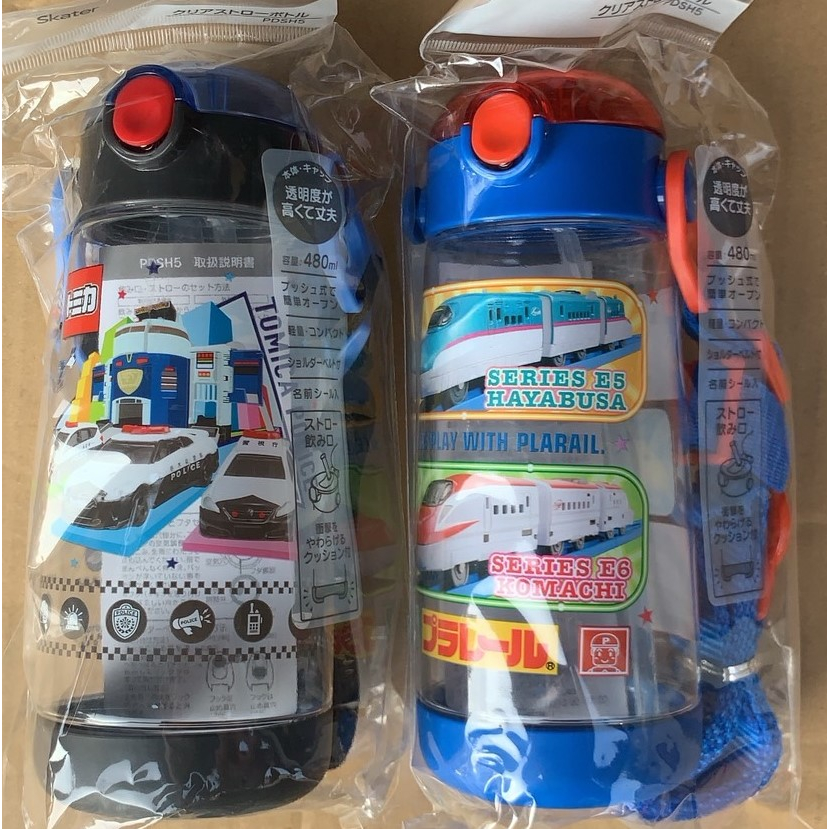 =海神坊=475115 572258 Skater PDSH5 新幹線 TOMICA 彈跳式吸管冷水壺透明水瓶480ml