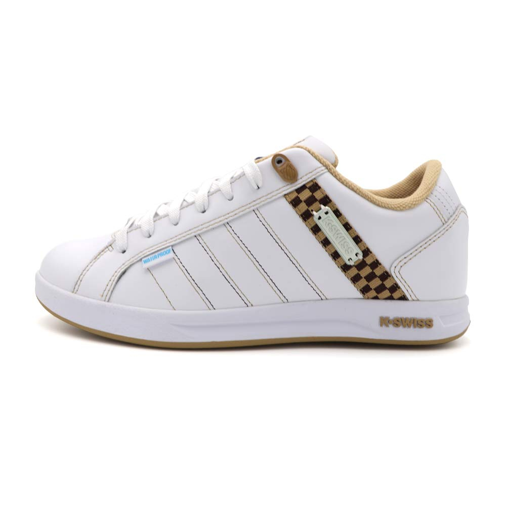 K-swiss Lundahl Lth WP 白咖 皮質 防水 休閒鞋 男款 B4536【新竹皇家 08456-172】