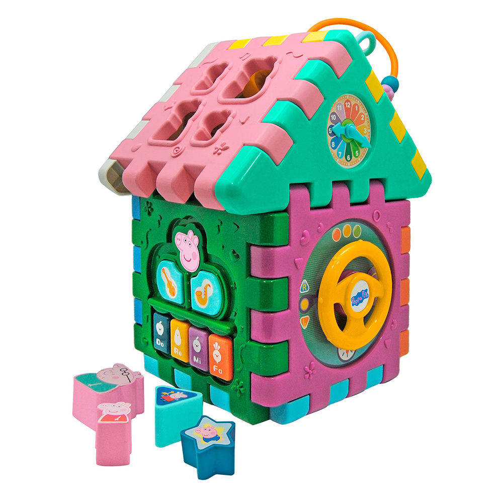 粉紅豬小妹-互動鬆餅屋 佩佩豬 拼圖 形狀配對 啟蒙認知盒 佩佩豬 正版 振光玩具