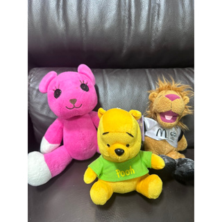 🐻兒童玩偶 毛絨玩具 momo熊/Winnie小熊維尼/麥當勞足球獅子