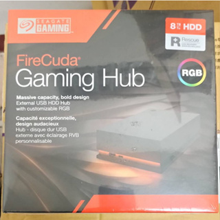 外加電源供應 ~ 3.5吋 8Tb FireCuda Gaming Hub Seagate 外接硬碟 8T