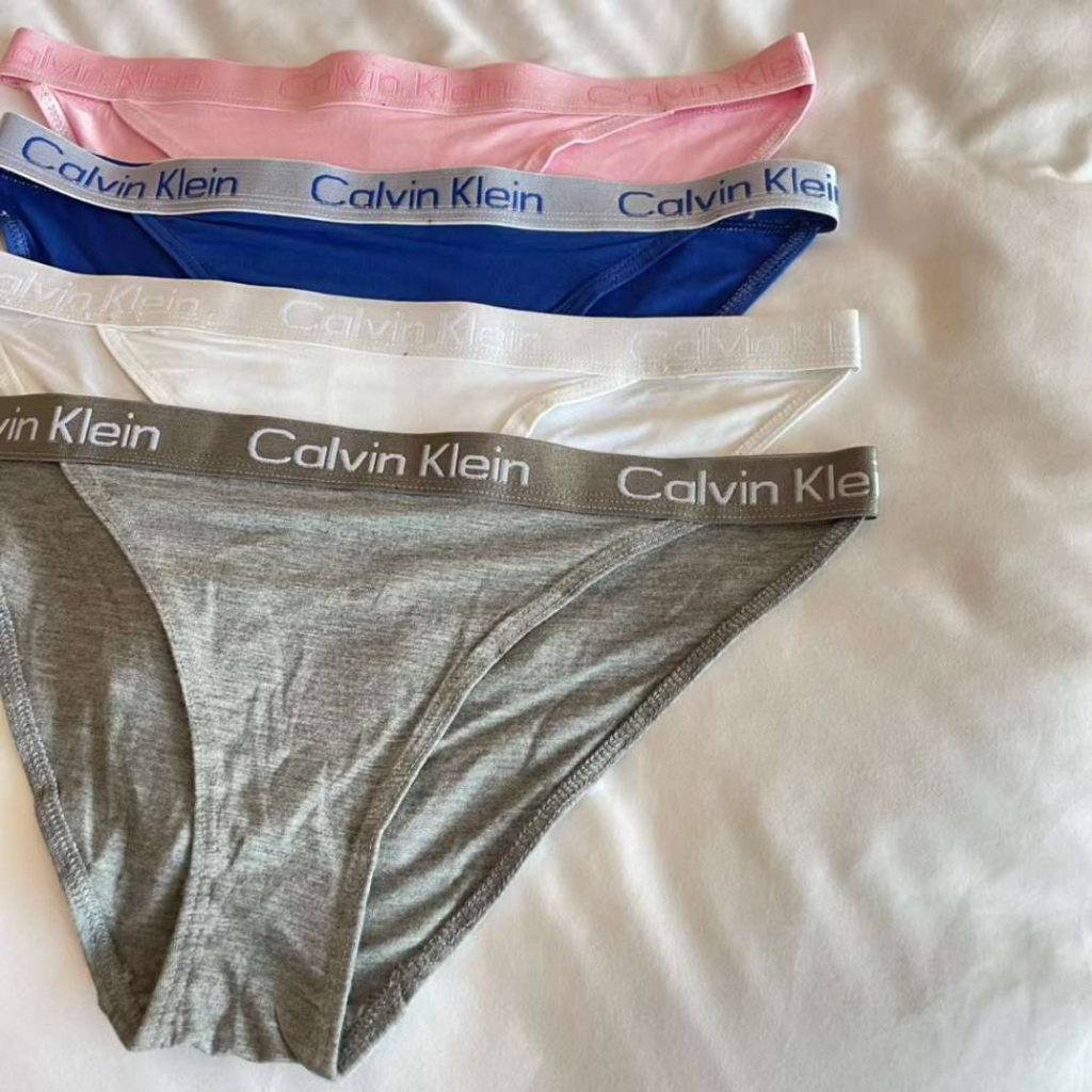 【ACE】CK Calvin Klein 四件入 女內褲 盒裝 三角內褲 女生內褲 女三角內褲 四色 白/灰/粉/藍