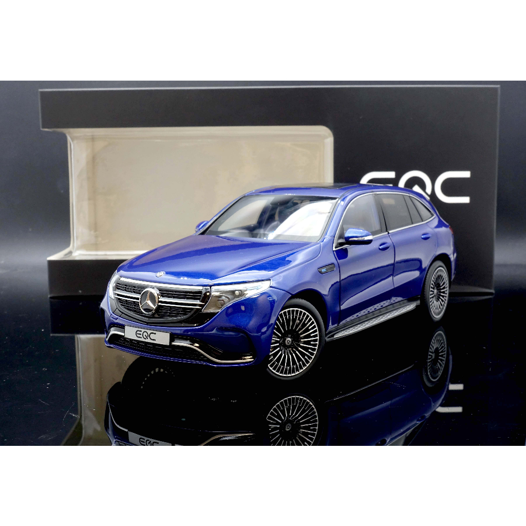 【MASH】現貨出清價 原廠 NZG 1/18 Mercedes-Benz EQC 400 4matic 藍