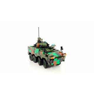 【樂磚MOC】個人創作積木 中華民國陸軍機械化步兵部隊 CM34 30機砲步兵戰鬥車 台灣 軍事 非樂高 相容LEGO