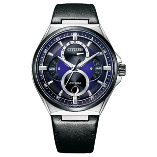 CITIZEN 星辰錶 BU0066-11W 鈦金屬月相盈虧光動能錶 藍紫款 42mm