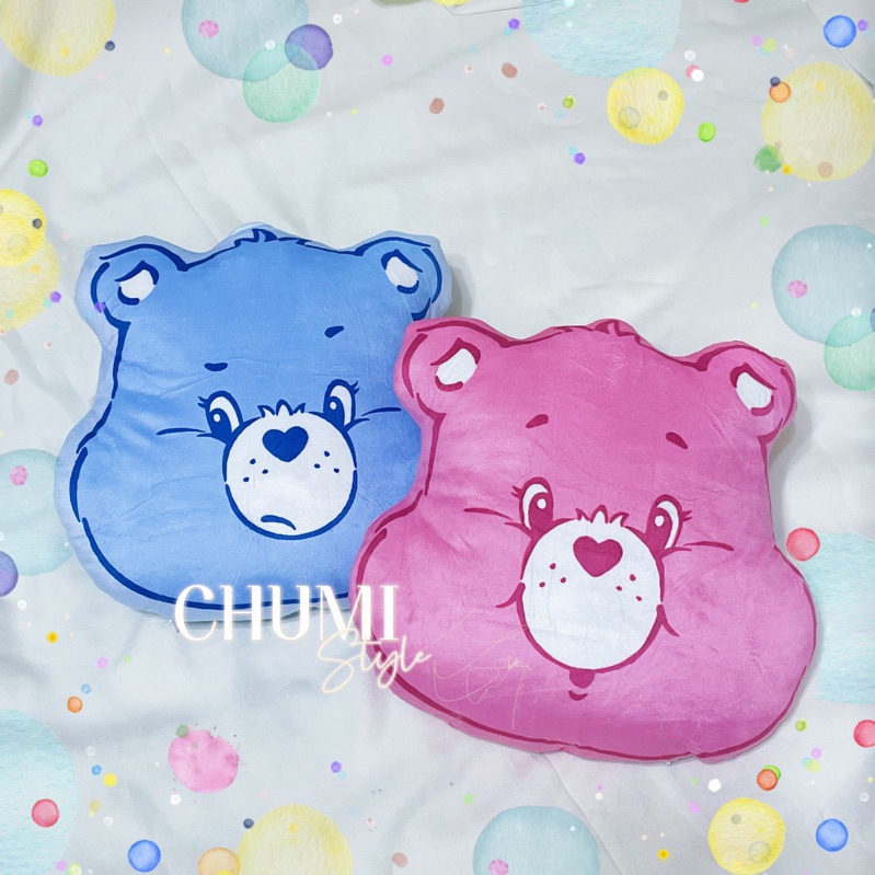 獨家現貨❤️CHUMI可愛小熊大頭彩虹熊Care Bears愛心小熊 枕頭 靠枕 抱枕兩款色