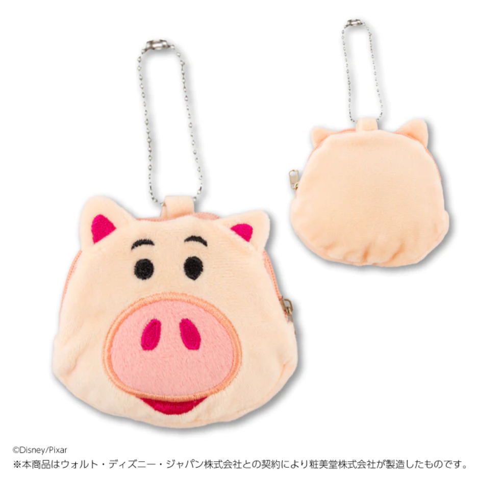 BEETLE 火腿豬 玩具總動員 迪士尼 吊飾 迷你 零錢包 耳機袋 小錢包 拉鍊 絨毛 AIRPODS 日本正版